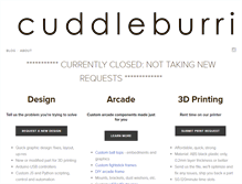Tablet Screenshot of cuddleburrito.com